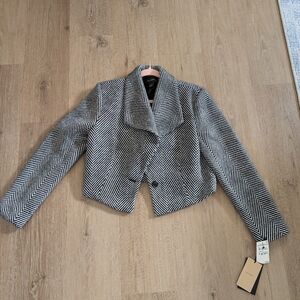 Halogen Cropped Asymmetrical Blazer - NWT